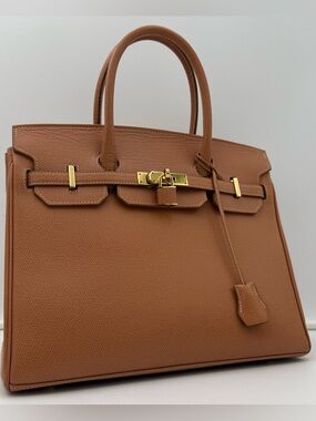 🇫🇷michel adolphe PARIS • Sac Haut à Courroies 32 Bag in Brown • Made in FRANCE